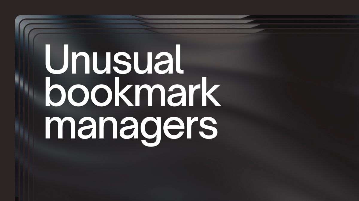 5 unusual bookmark managers for creatives